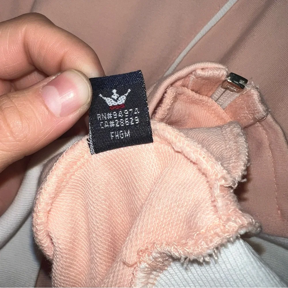 Vintage Stussy Y2K Baby Pink Full Zip Lightweight Jacket Size: Large